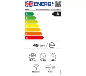 Miele WWR860WPS W1 Washing Machine, 9kg, 1600rpm, White - Image 25