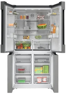 Bosch KFN96APEAG French Door Fridge Freezer, 605L, Total No Frost, Silver - Image 6