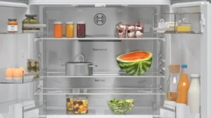 Bosch KFN96APEAG French Door Fridge Freezer, 605L, Total No Frost, Silver - Image 8