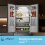 Fridgemaster MF70450ES French Door Fridge Freezer, 485L, Total No Frost, Silver - Image 18