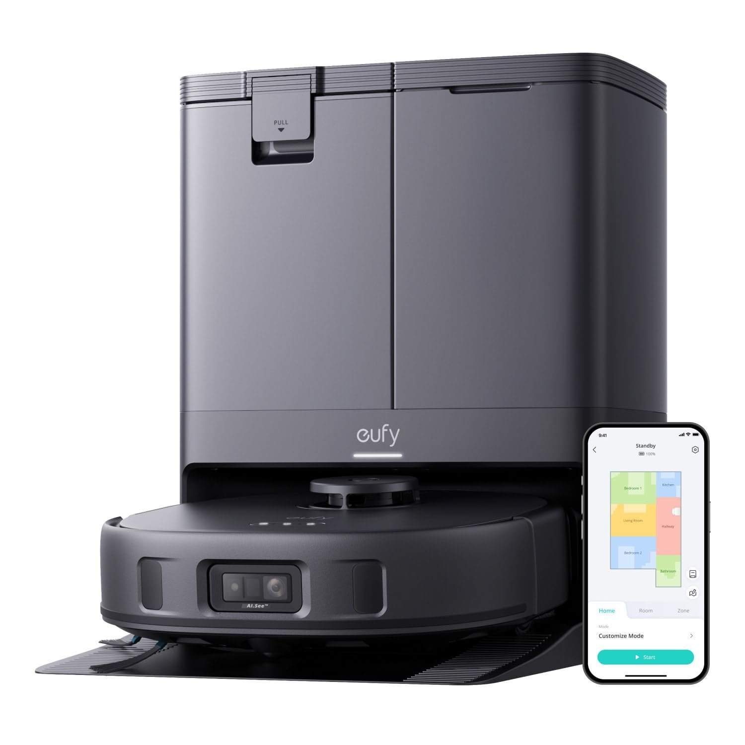 eufy X10 Pro Omni Robot Vacuum & Mop with All-in-One Station, Black (T2351) eufy X10 Pro Omni Robot Vacuum & Mop with All-in-One Station, Black (T2351) - Image 1