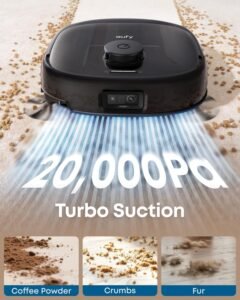 eufy E25 Robot Vacuum & Mop with All-in-One Station, Black (T2353) - Image 8