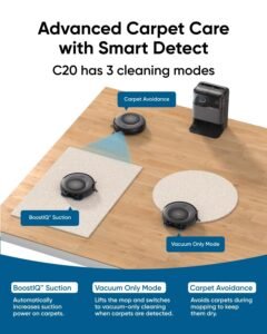 eufy Omni C20 Robot Vacuum & Mop with All-in-One Station, Black (T2280) - Image 7