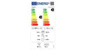 Hisense WD3S1043BB3 Washer Dryer, 10.5kg Wash, 6kg Dry, Black - Image 3