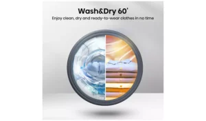 Hisense WD3S1043BB3 Washer Dryer, 10.5kg Wash, 6kg Dry, Black - Image 5