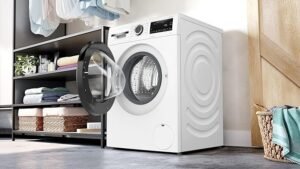 Bosch WGG254Z1GB Series 6 10kg Washing Machine, 1400rpm, White/Black - Image 7
