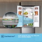 Fridgemaster MF70450ES French Door Fridge Freezer, 485L, Total No Frost, Silver - Image 13