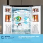 Fridgemaster MF70450ES French Door Fridge Freezer, 485L, Total No Frost, Silver - Image 16